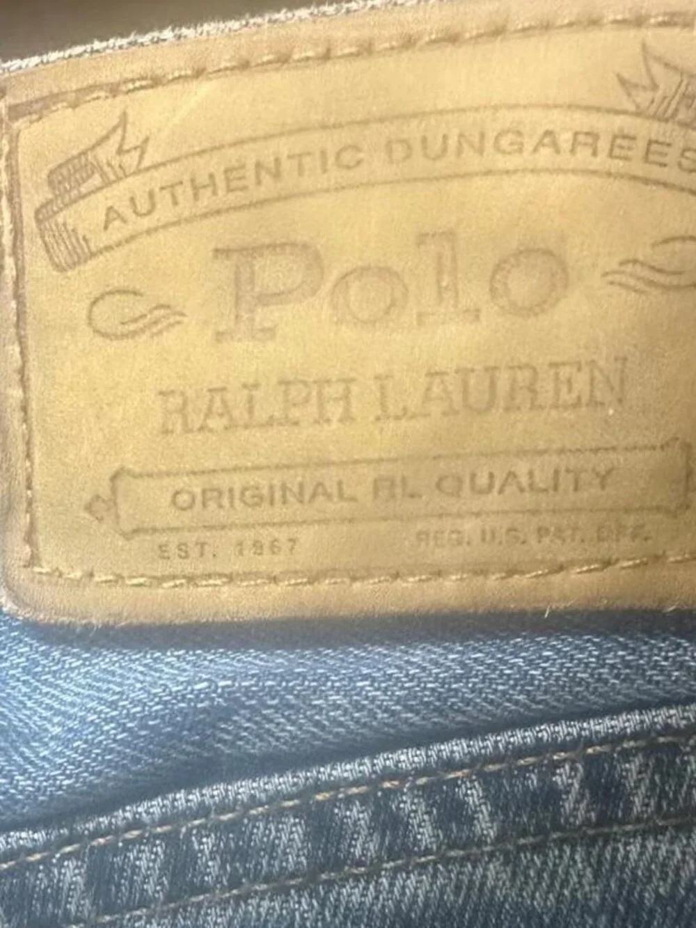 Polo Ralph Lauren men’s blue jeans Size 34x30” #denim